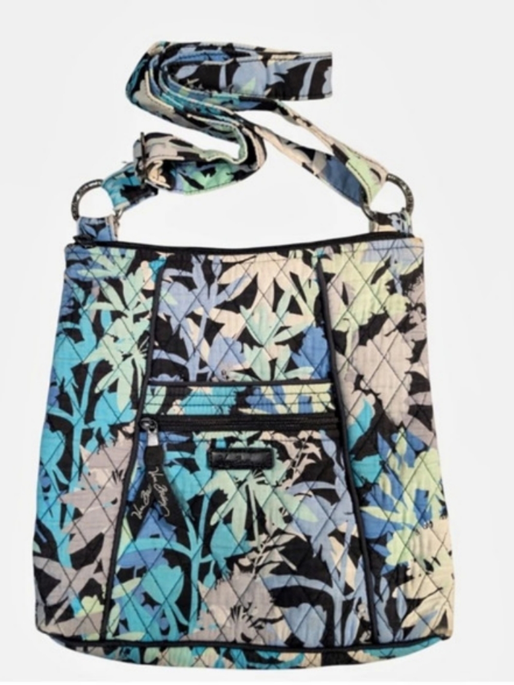 Vera Bradley Abstract Blue & Black Crossbody Bag